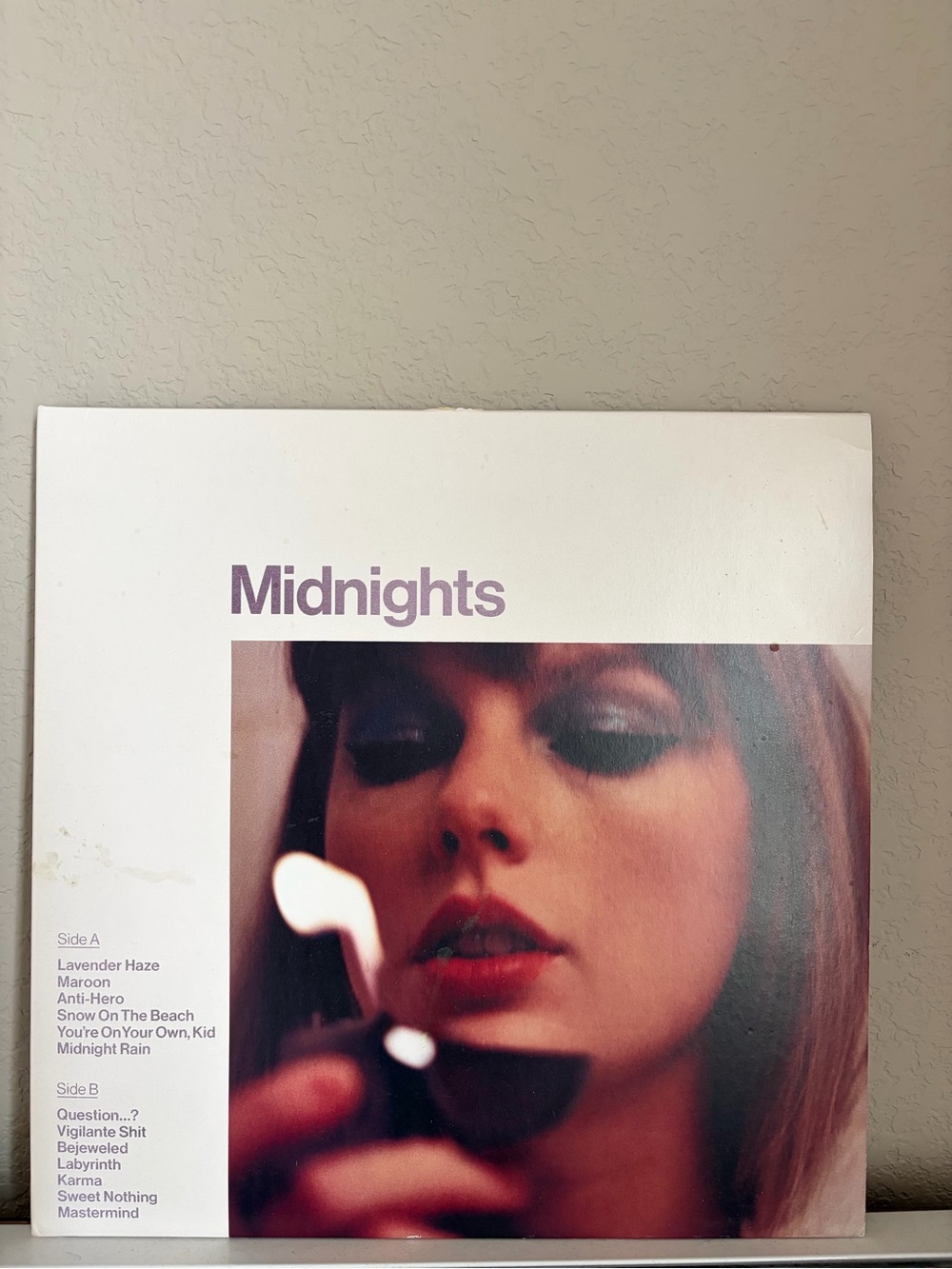 Taylor Swift Midnights Eyeshadow Cover Art — Lavender and Maroon